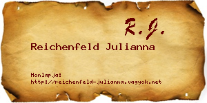 Reichenfeld Julianna névjegykártya